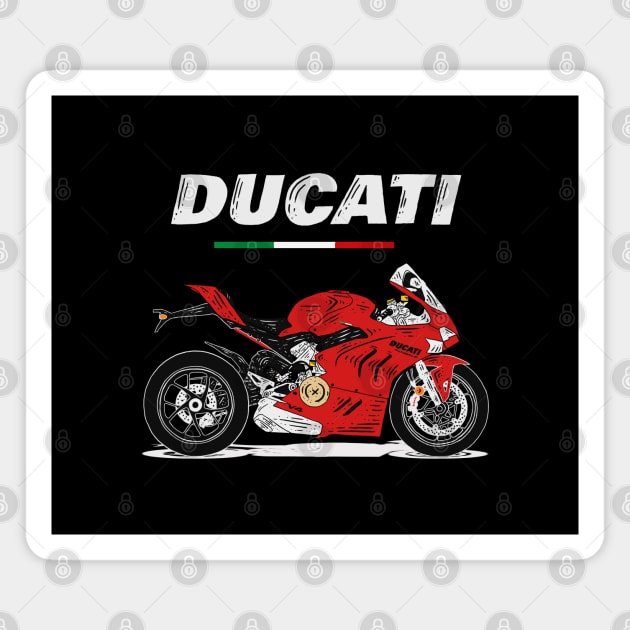 Ducati Panigale V4s Dark edition Magnet by Hilmay